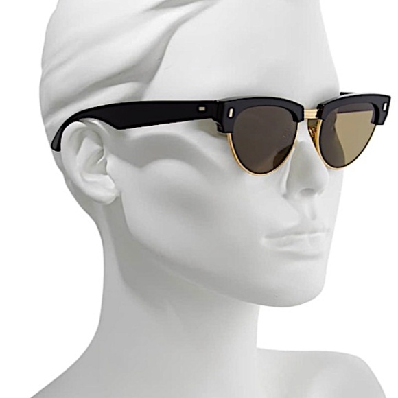 Celine CL 40059U Metal Womens Aviator Sunglasses Black 51mm - Picture 2 of 9